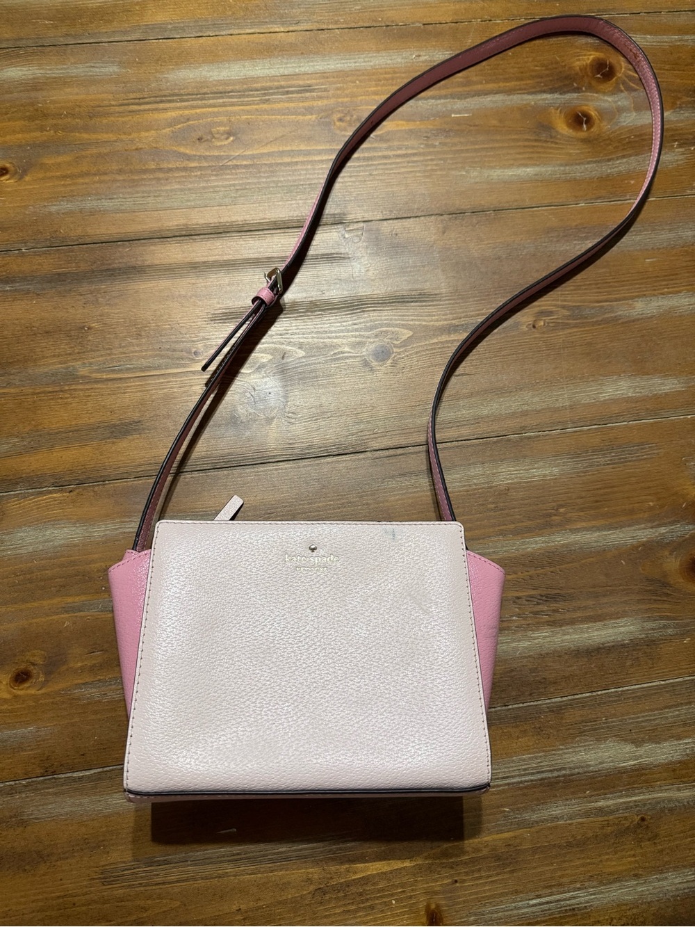 kate spade Blush Pink Pebbled Leather Crossbody Bag